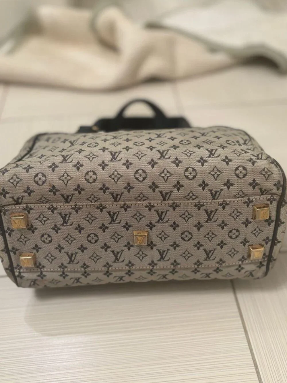 Louis Vuitton Blue Josephine Logo PM Bag